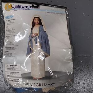 NWT THE VIRGIN MARY TRICK OR TREAT KIDS HALLOWEEN COSTUME AGES 8 - 10